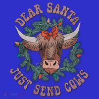 Dear Santa Just Send Cows Funny Gift Happy Merry Christmas Meaningful Gift Women's Tank Top thumb 5