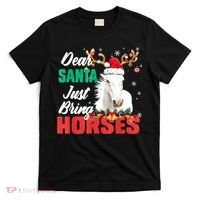 Dear Santa Just Bring Horses Lovers Christmas Xmas Women T-Shirt thumb 0