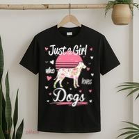 Dog Shirt. Just A Girl Who Loves Dogs TShirt T-Shirt thumb 2