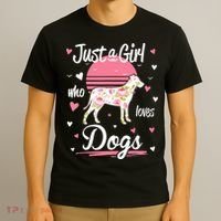 Dog Shirt. Just A Girl Who Loves Dogs TShirt T-Shirt thumb 3