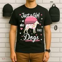 Dog Shirt. Just A Girl Who Loves Dogs TShirt T-Shirt thumb 6