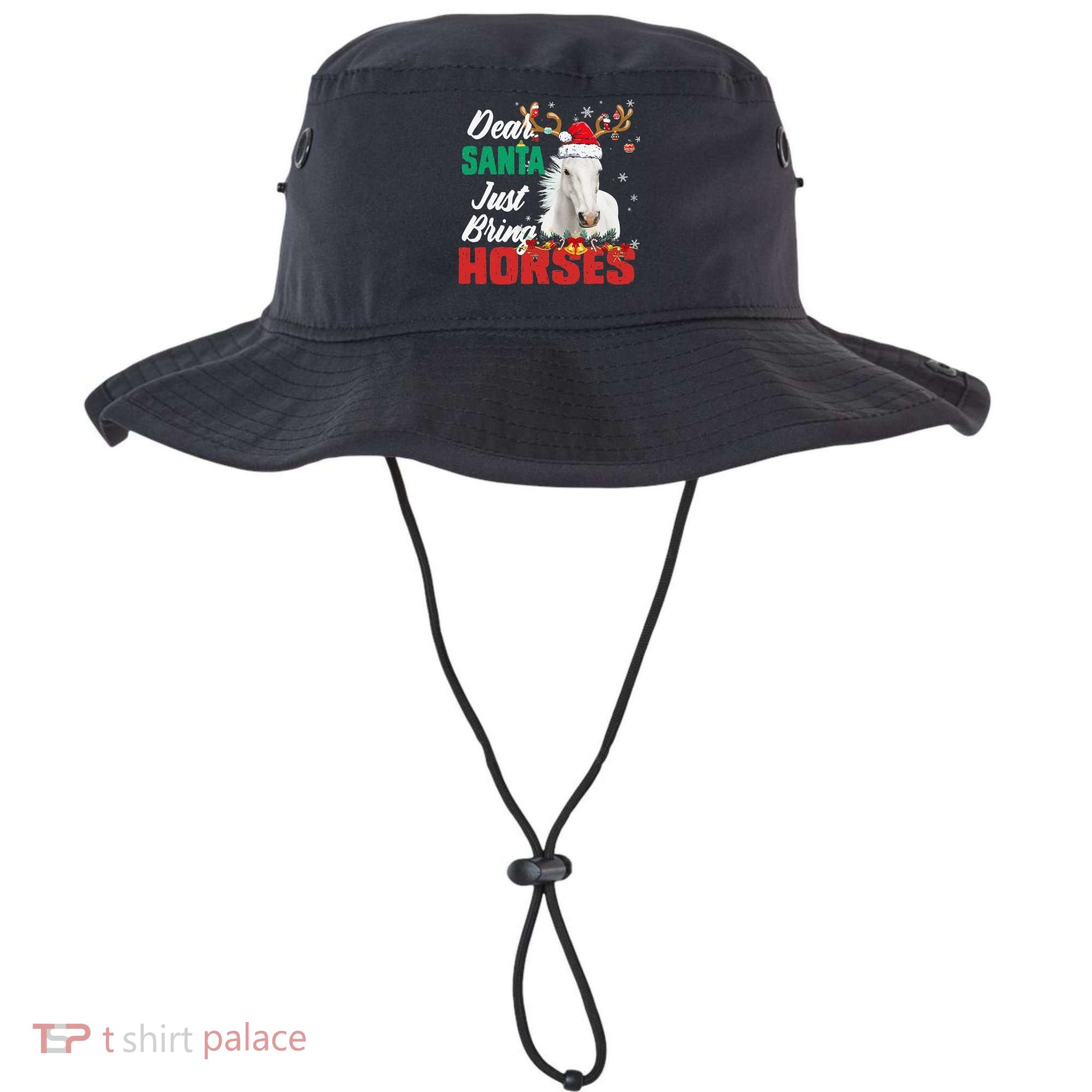 Dear Santa Just Bring Horses Lovers Christmas Xmas Funny Bucket Hat