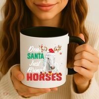 Dear Santa Just Bring Horses Lovers Christmas Xmas Funny Coffee Mug thumb 3