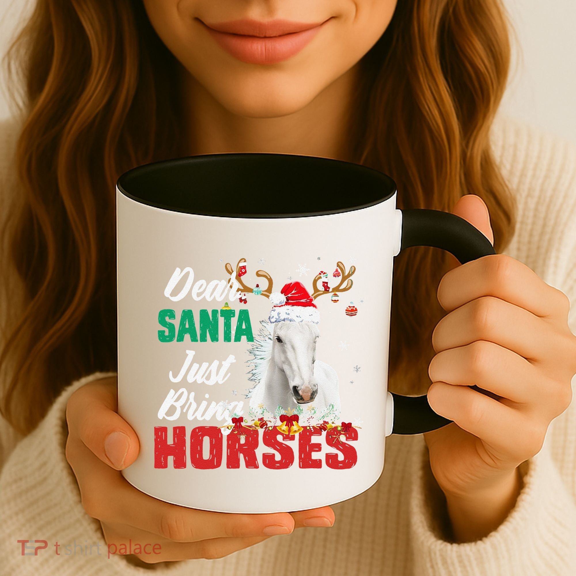 Dear Santa Just Bring Horses Lovers Christmas Xmas Funny Coffee Mug