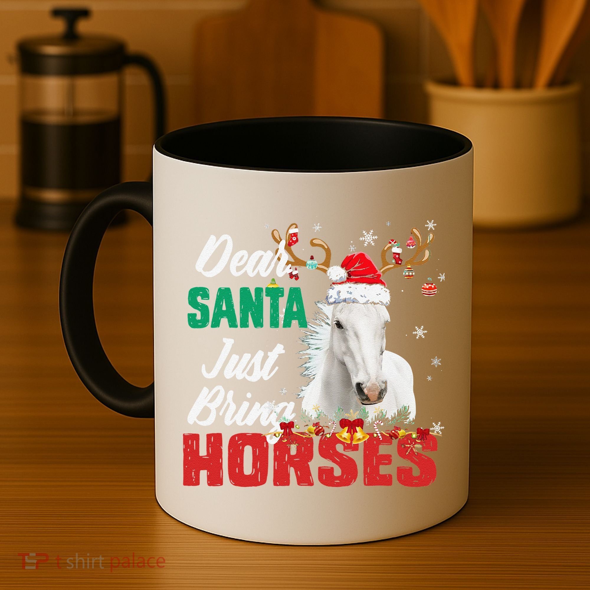 Dear Santa Just Bring Horses Lovers Christmas Xmas Funny Coffee Mug