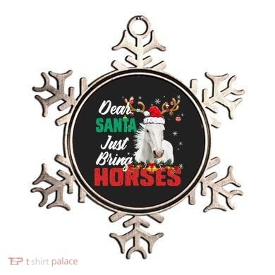 Dear Santa Just Bring Horses Lovers Christmas Xmas Funny Ornament