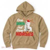 Dear Santa Just Bring Horses Lovers Christmas Xmas Funny Hoodie thumb 0