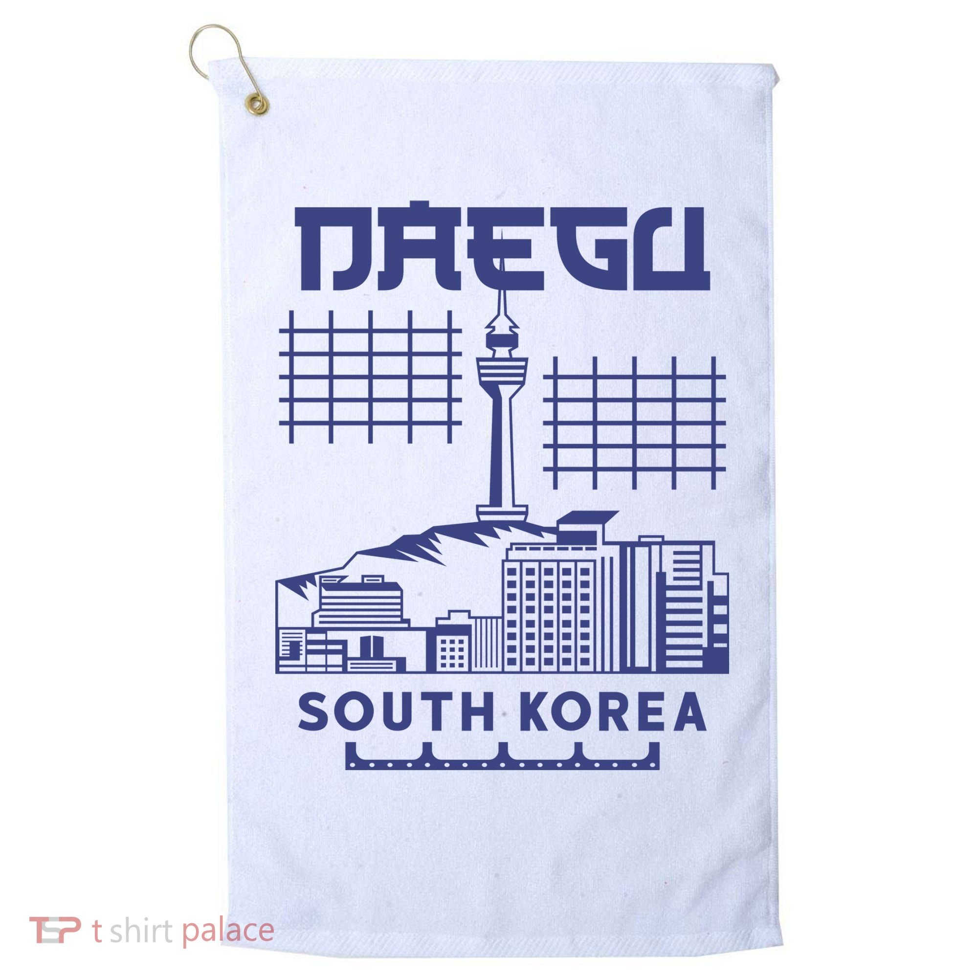 Daegu South Korea Golf Towel