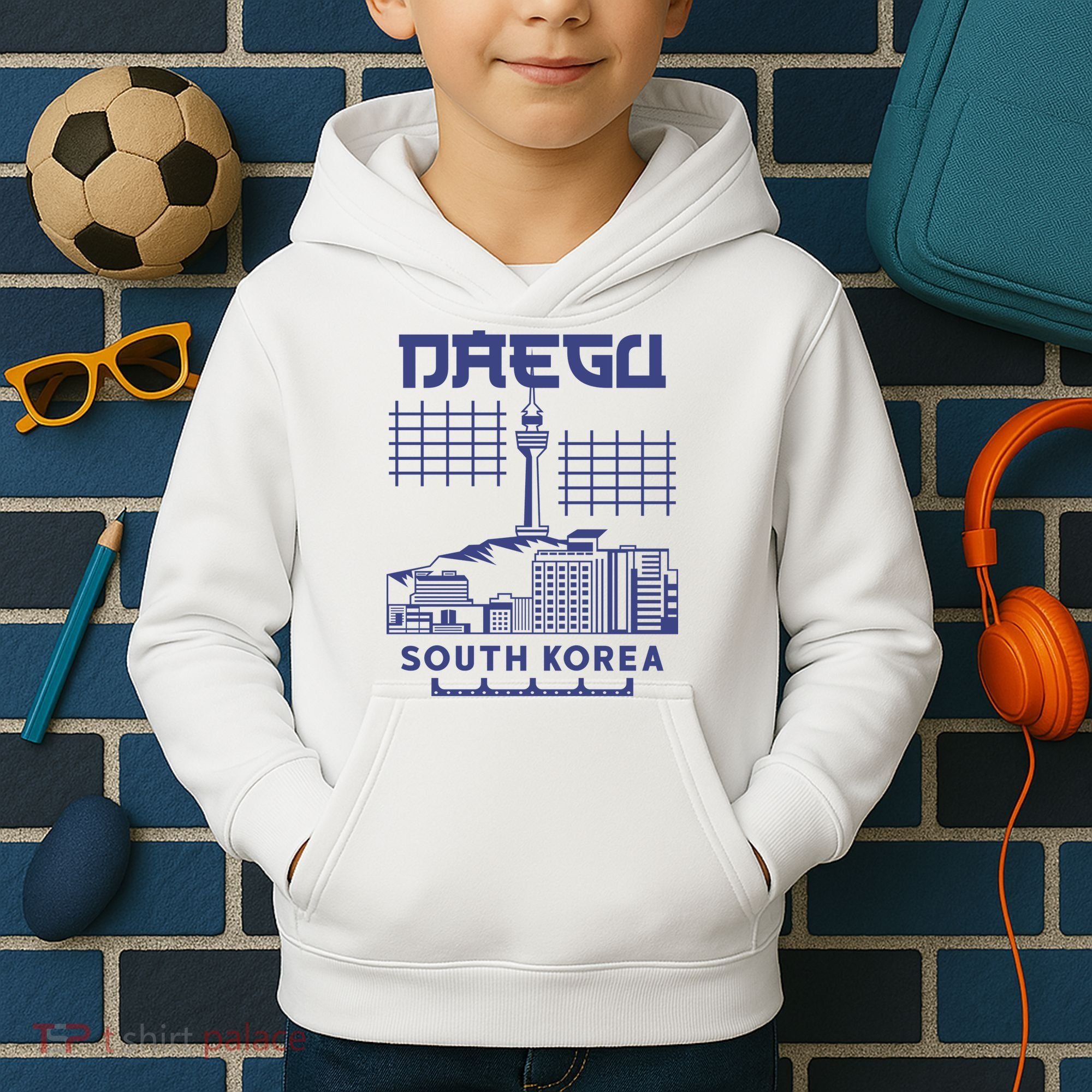 Daegu South Korea Kids Hoodie