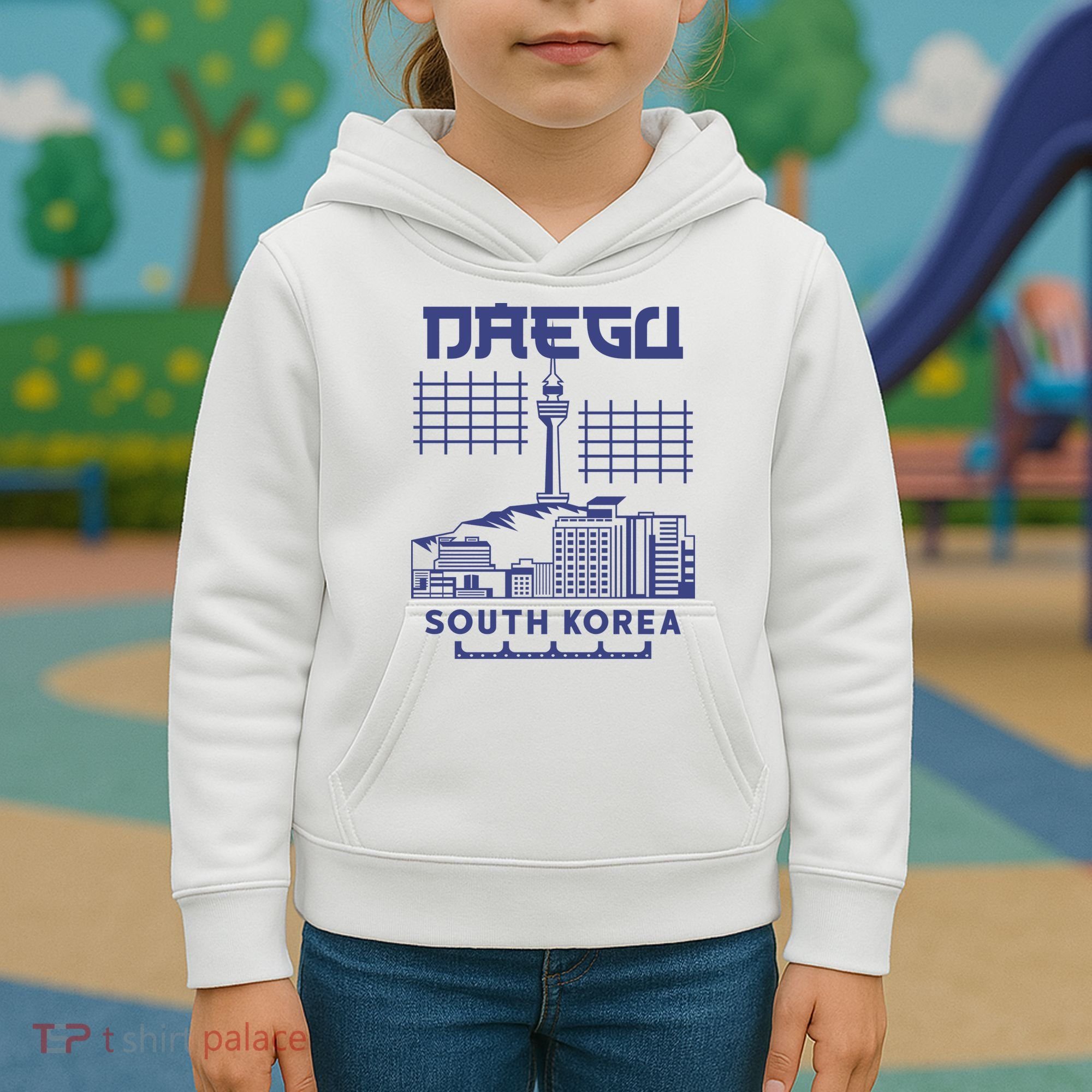 Daegu South Korea Kids Hoodie