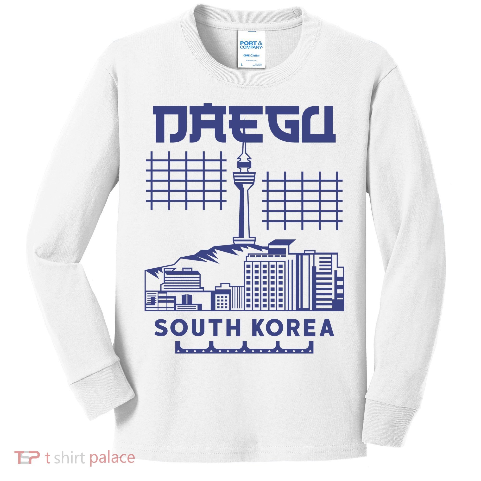 Daegu South Korea Kids Long Sleeve Shirt