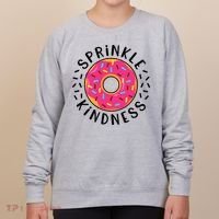 Donut Sprinkle Kindness Girl Women Doughnut Lover Women's Sweatshirt thumb 0
