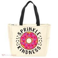 Donut Sprinkle Kindness Girl Women Doughnut Lover Tote Bag thumb 0