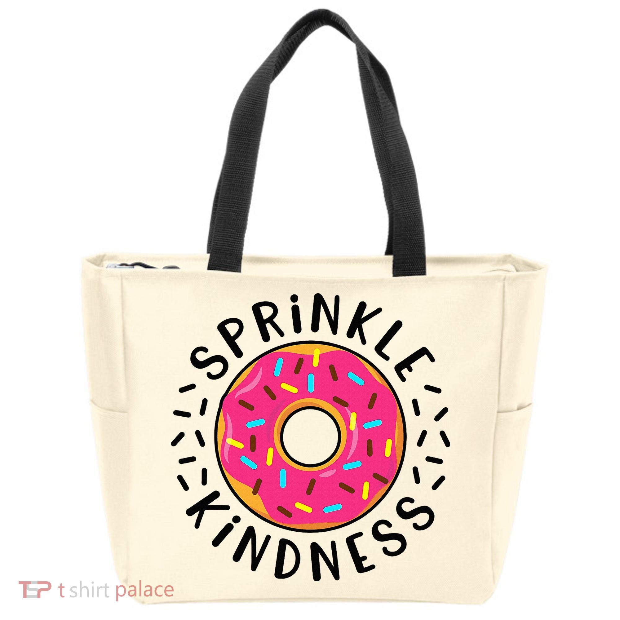 Donut Sprinkle Kindness Girl Women Doughnut Lover Tote Bag
