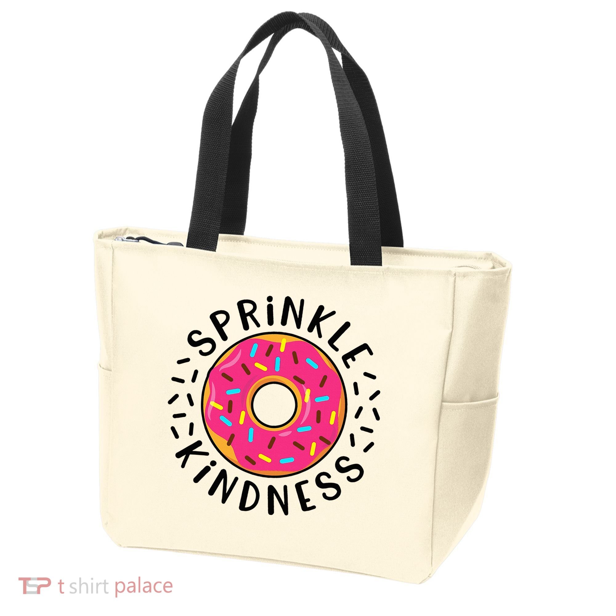 Donut Sprinkle Kindness Girl Women Doughnut Lover Tote Bag