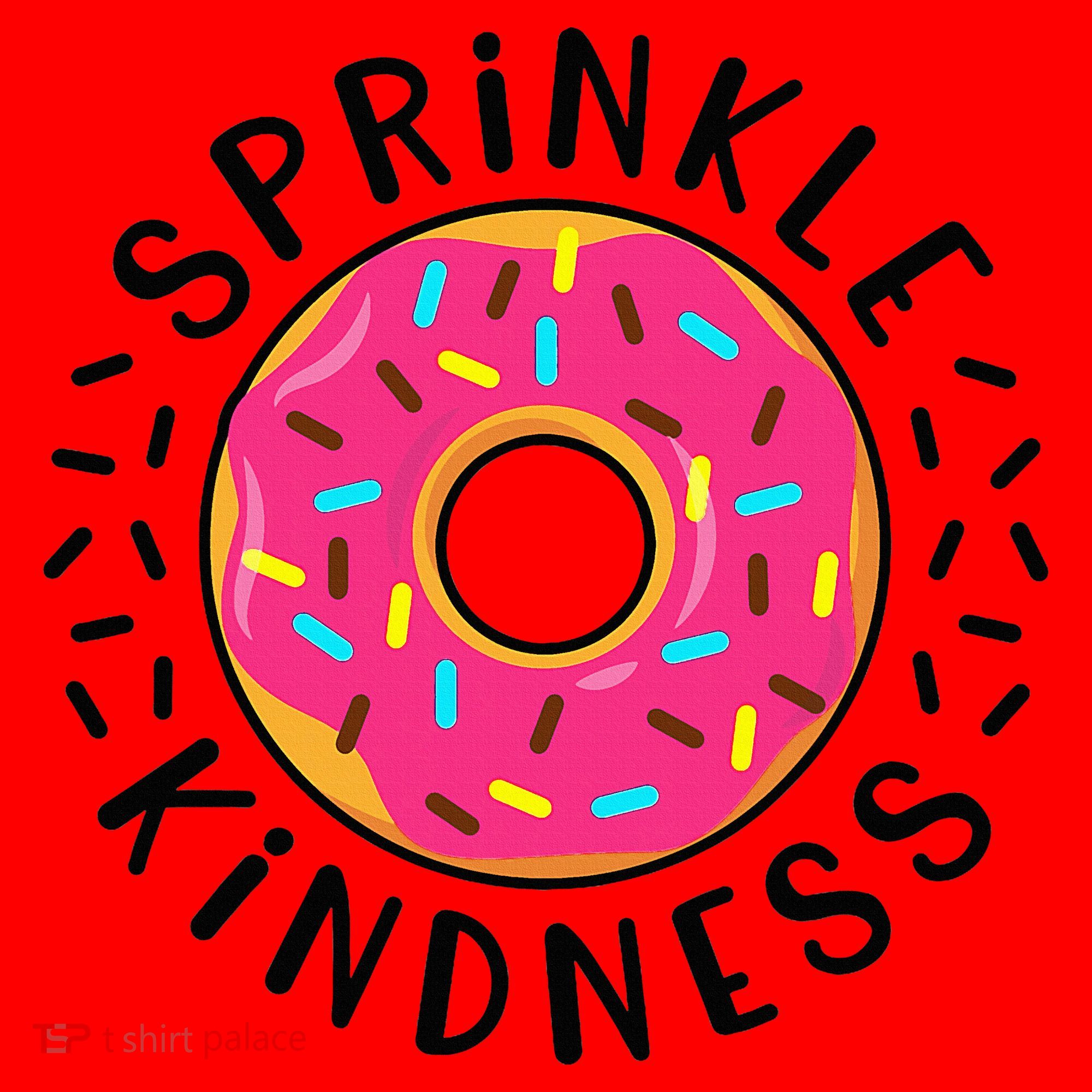 Donut Sprinkle Kindness Girl Women Doughnut Lover Santa Hat
