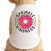 Donut Sprinkle Kindness Girl Women Doughnut Lover Doggie Tank thumb 0