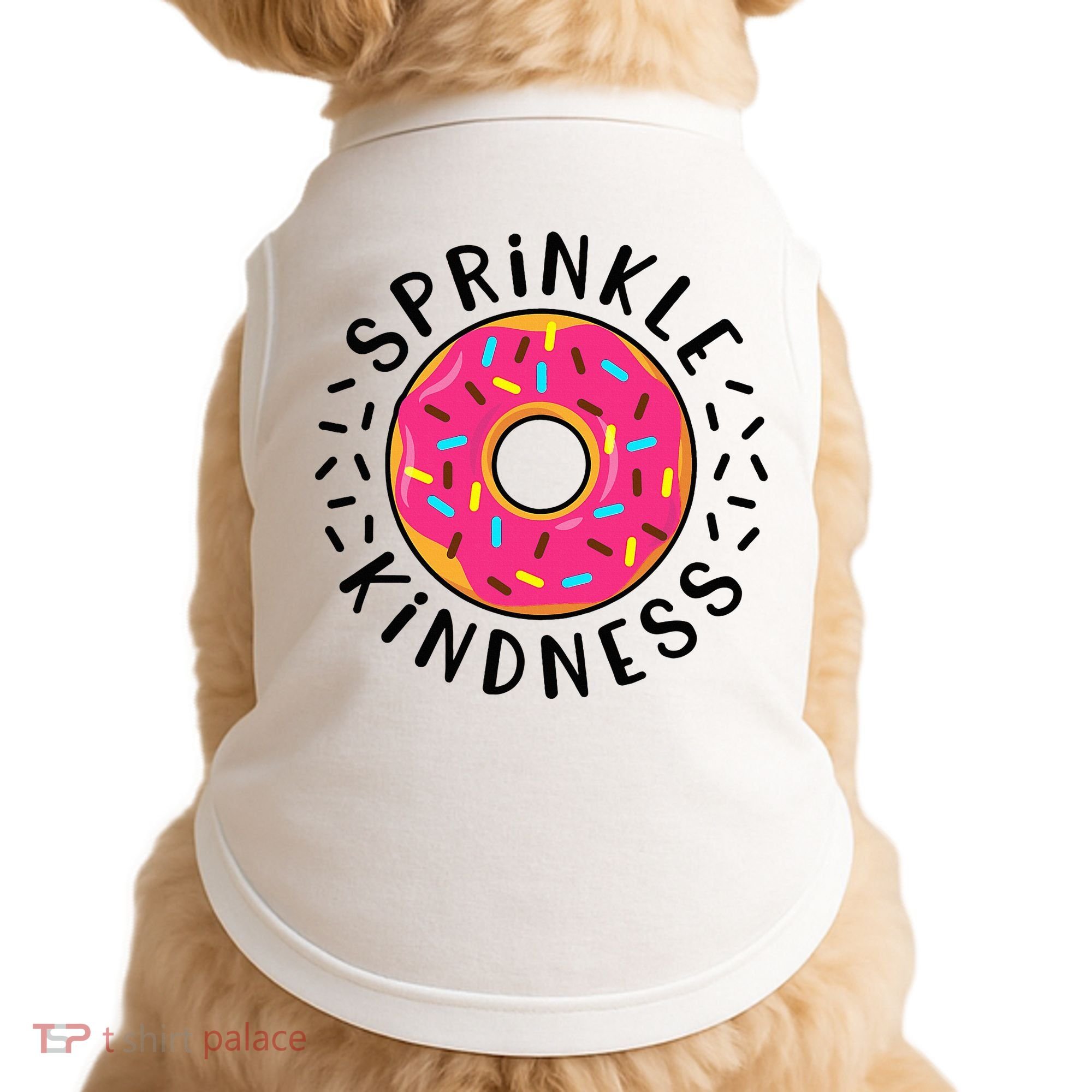 Donut Sprinkle Kindness Girl Women Doughnut Lover Doggie Tank