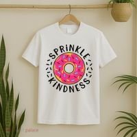 Donut Sprinkle Kindness Girl Women Doughnut Lover T-Shirt thumb 2