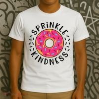 Donut Sprinkle Kindness Girl Women Doughnut Lover T-Shirt thumb 3