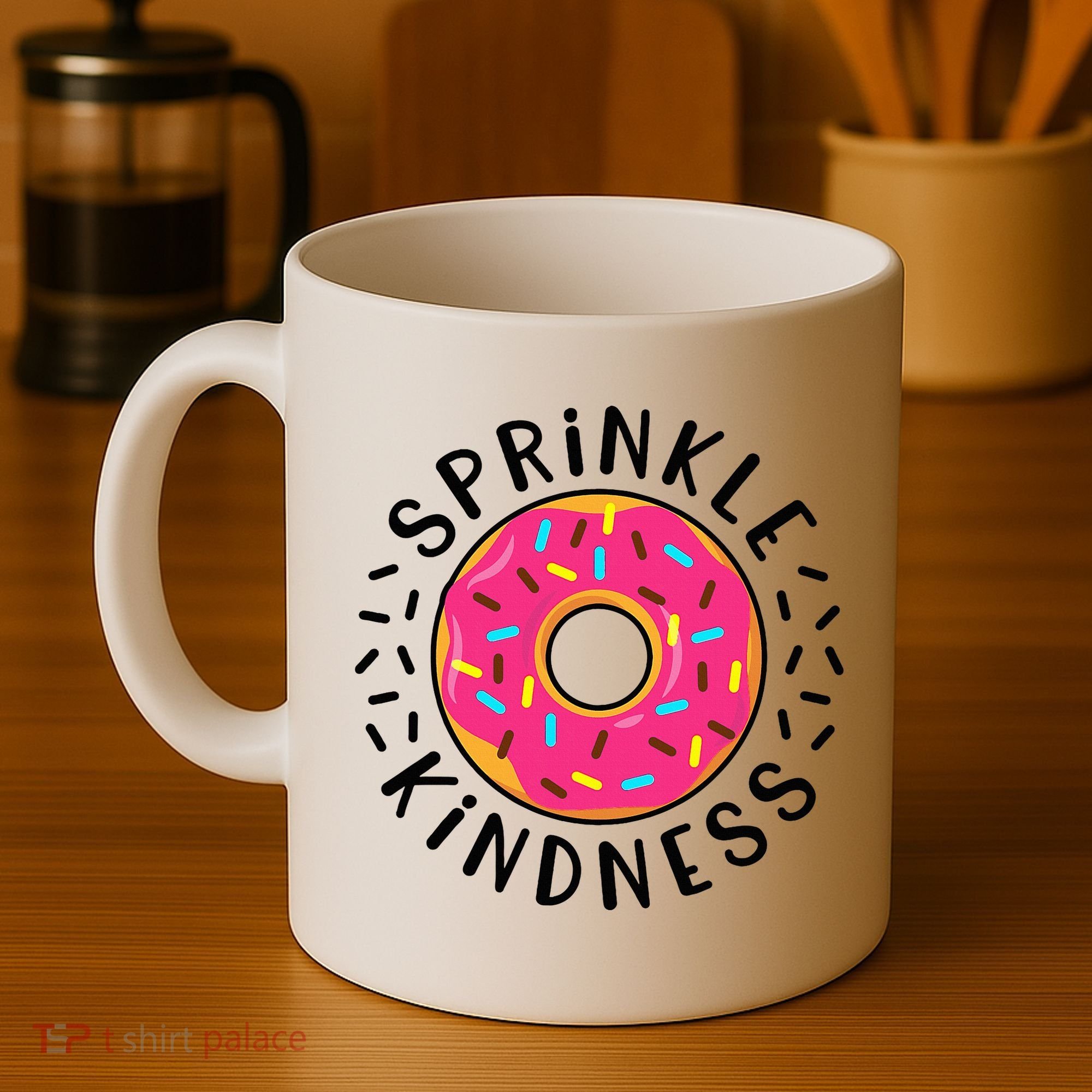 Donut Sprinkle Kindness Girl Women Doughnut Lover Coffee Mug