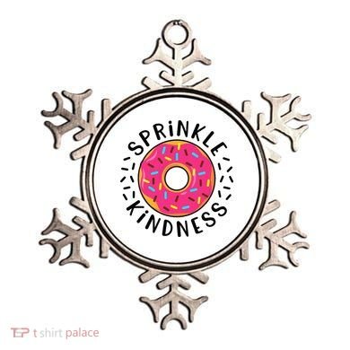 Donut Sprinkle Kindness Girl Women Doughnut Lover Ornament