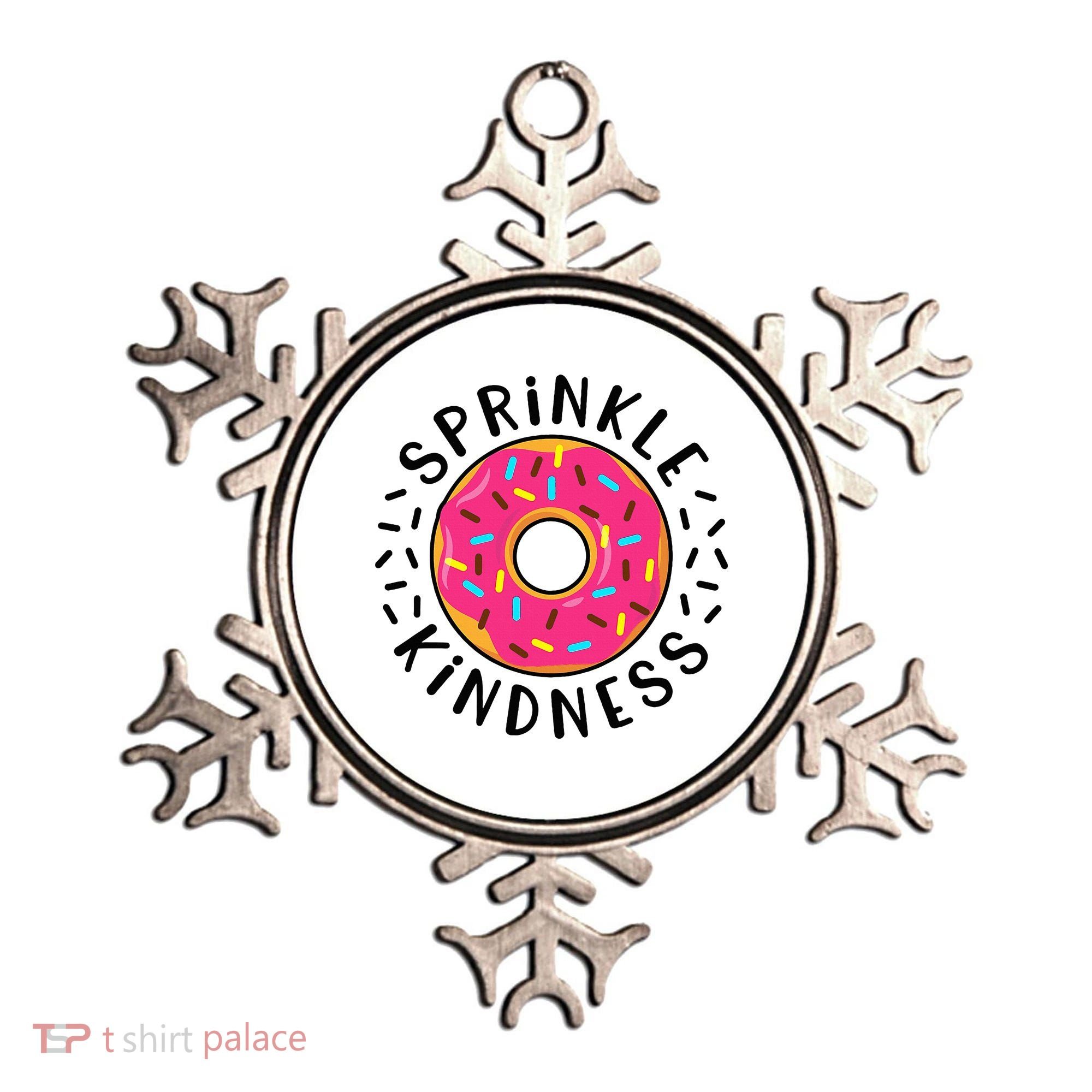 Donut Sprinkle Kindness Girl Women Doughnut Lover Ornament