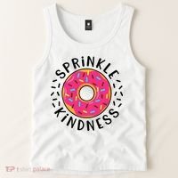 Donut Sprinkle Kindness Girl Women Doughnut Lover Tank Top thumb 2