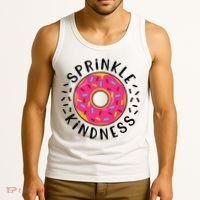 Donut Sprinkle Kindness Girl Women Doughnut Lover Tank Top thumb 3