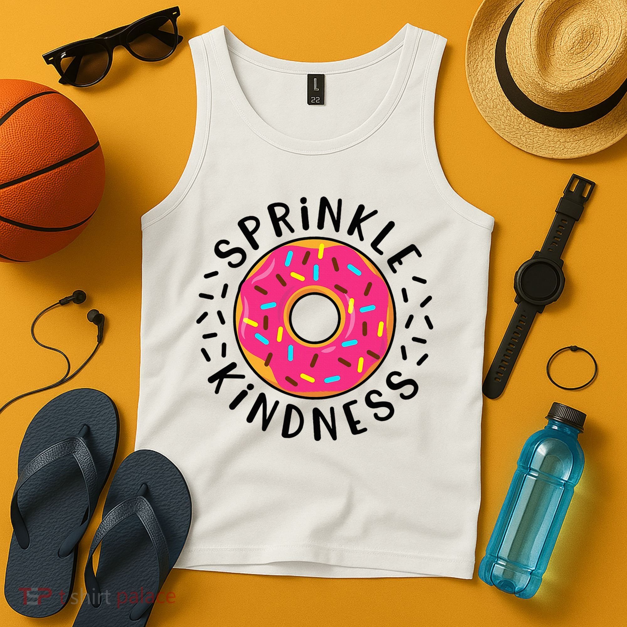 Donut Sprinkle Kindness Girl Women Doughnut Lover Tank Top