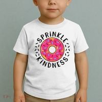 Donut Sprinkle Kindness Girl Women Doughnut Lover Toddler T-Shirt thumb 2