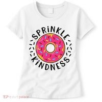 Donut Sprinkle Kindness Girl Women Doughnut Lover Women's T-Shirt thumb 0