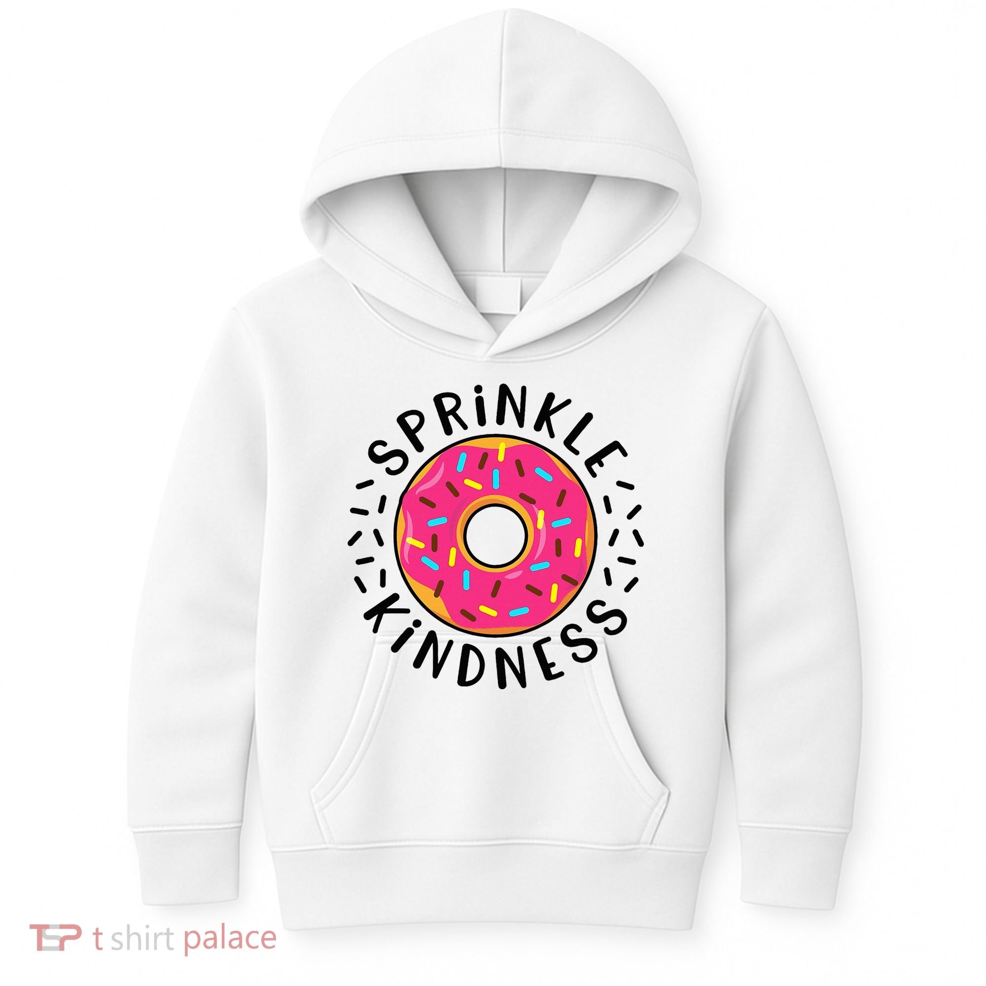Donut Sprinkle Kindness Girl Women Doughnut Lover Kids Hoodie