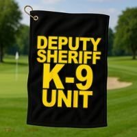 Deputy Sheriff K9 Unit Police Golf Towel thumb 1