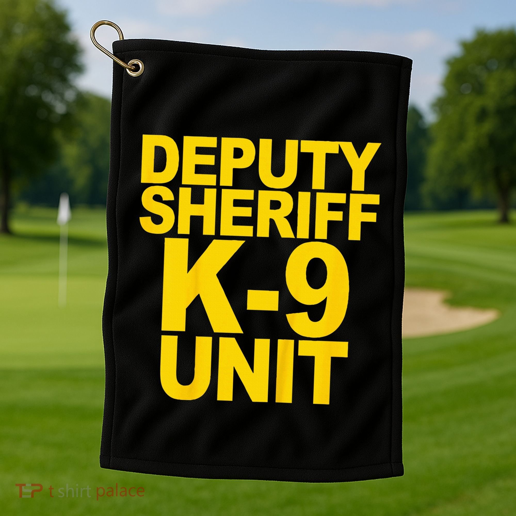 Deputy Sheriff K9 Unit Police Golf Towel