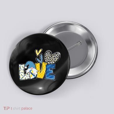 Down Syndrome Love Gnome Awareness Button