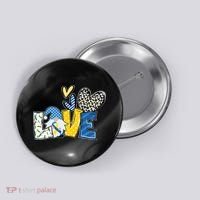 Down Syndrome Love Gnome Awareness Button thumb 0