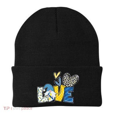 Down Syndrome Love Gnome Awareness Beanie