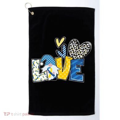Down Syndrome Love Gnome Awareness Golf Towel