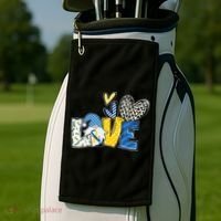 Down Syndrome Love Gnome Awareness Golf Towel thumb 2