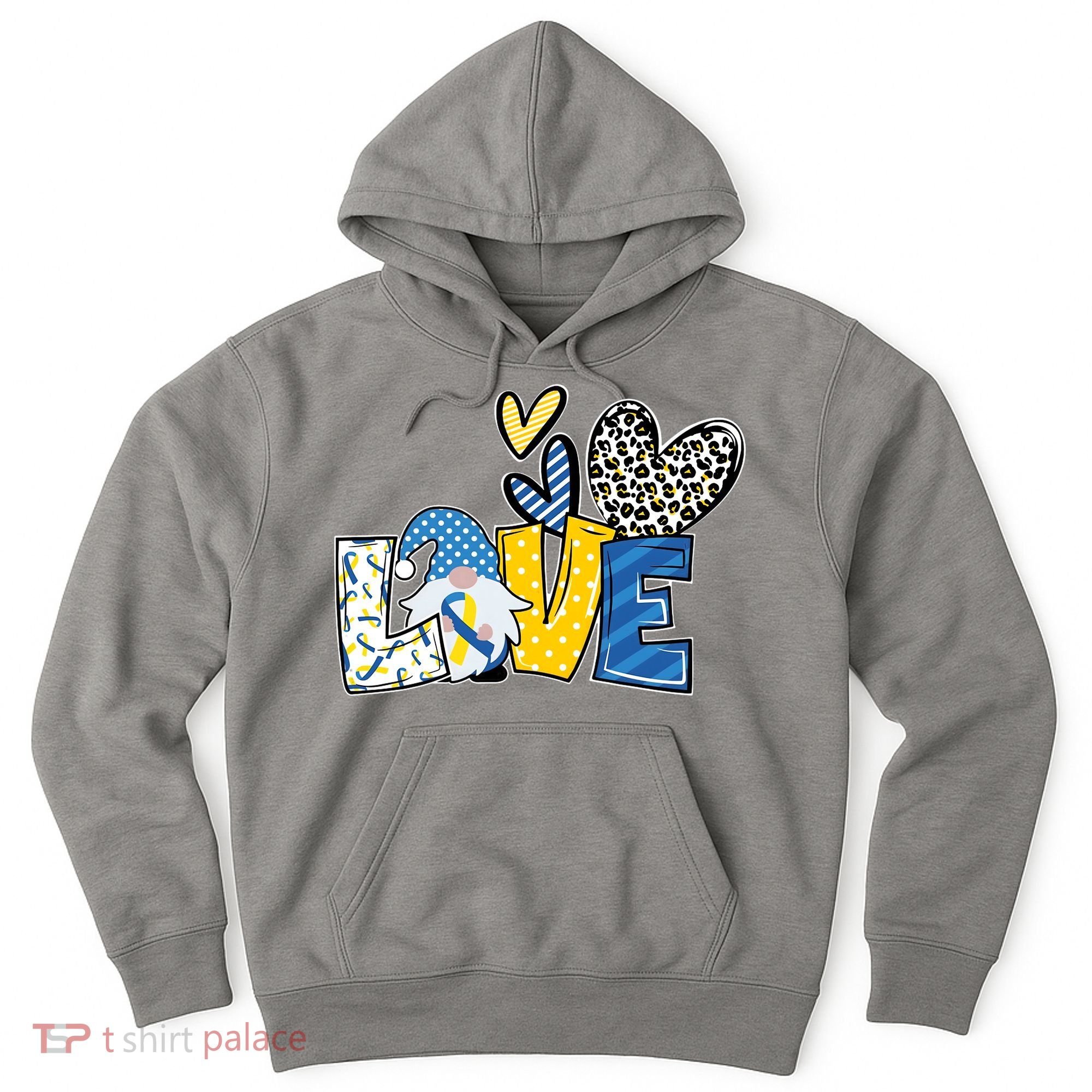 Down Syndrome Love Gnome Awareness Hoodie