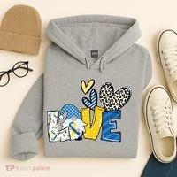 Down Syndrome Love Gnome Awareness Hoodie thumb 4