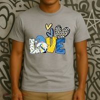 Down Syndrome Love Gnome Awareness T-Shirt thumb 3