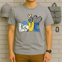 Down Syndrome Love Gnome Awareness T-Shirt thumb 6