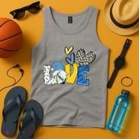 Down Syndrome Love Gnome Awareness Tank Top thumb 4