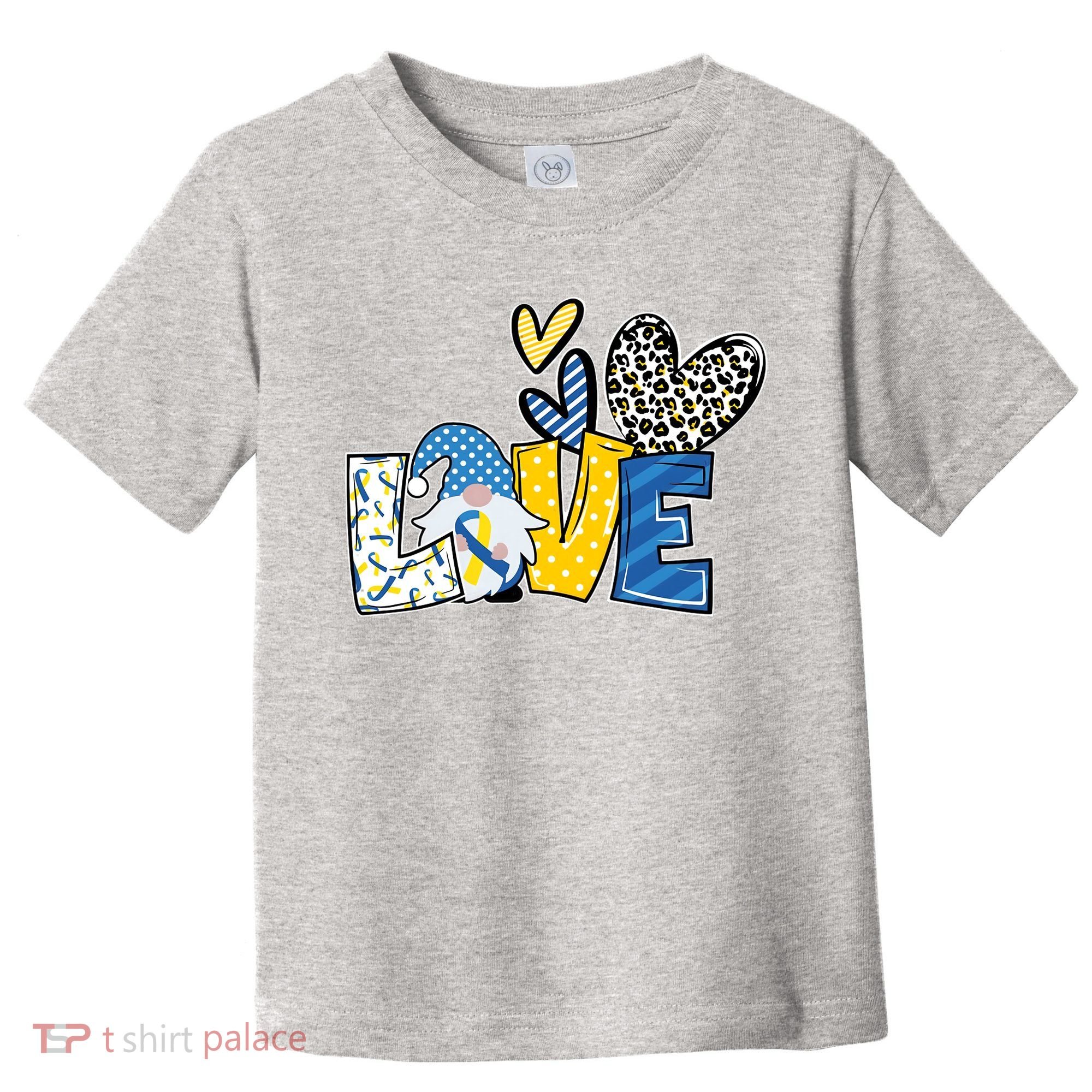 Down Syndrome Love Gnome Awareness Toddler T-Shirt