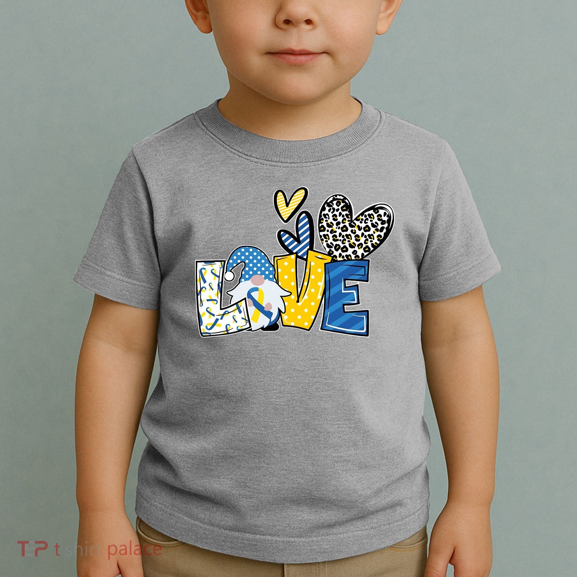 Down Syndrome Love Gnome Awareness Toddler T-Shirt