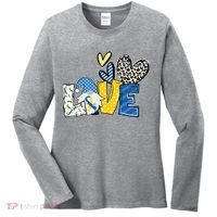 Down Syndrome Love Gnome Awareness Women's Long Sleeve Shirt thumb 0