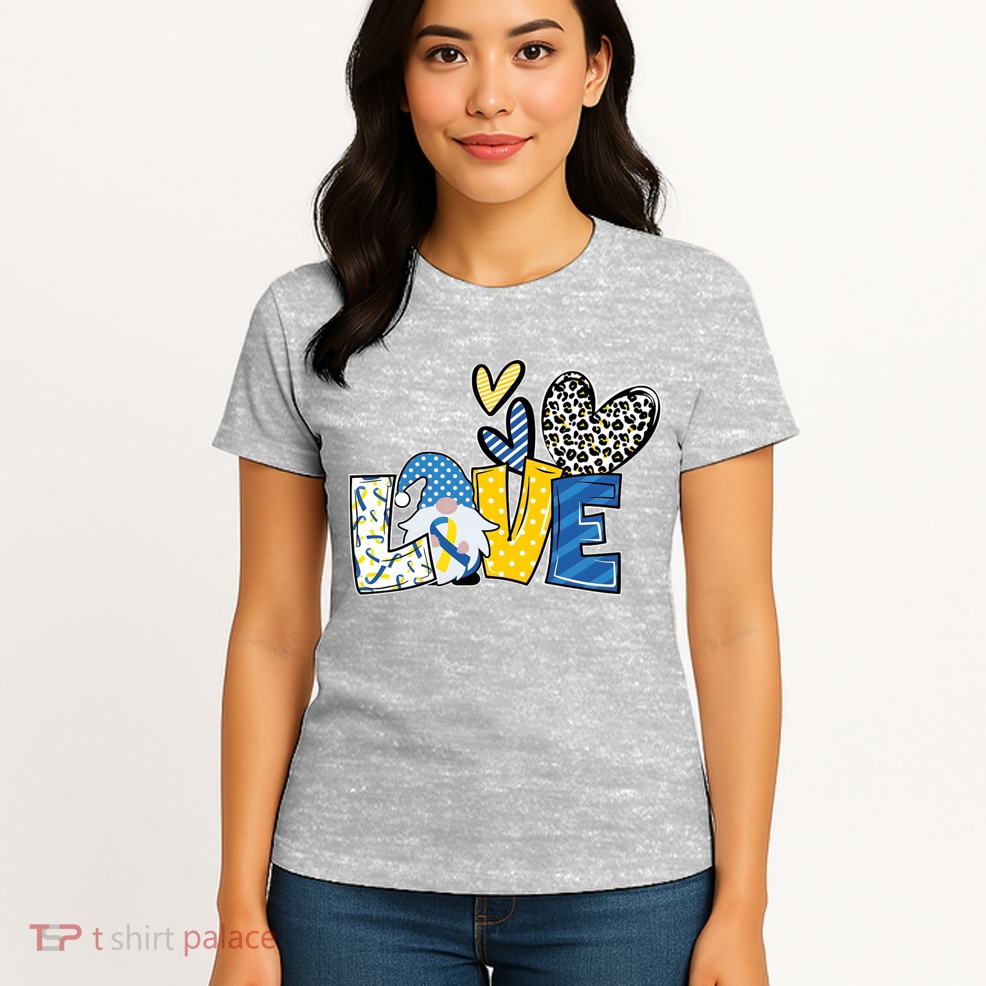 Down Syndrome Love Gnome Awareness Women's T-Shirt