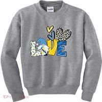 Down Syndrome Love Gnome Awareness Kids Sweatshirt thumb 0